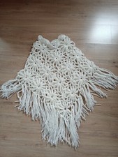 Poncho blanc femme d'occasion  Olargues