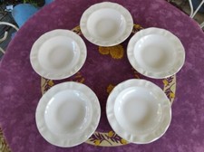 Assiettes creuses blanches d'occasion  France