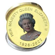 Moeda comemorativa banhada a ouro moeda comemorativa da rainha Elizabeth II 1926-2022 do Reino Unido comprar usado  Enviando para Brazil