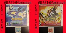 Pokemon Alpha Sapphire & Omega Ruby *Brilhante* Carregado com Todos 721 & 120+ Evento Legítimo, usado comprar usado  Enviando para Brazil