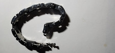 Corrente de elos masculina para motocicleta - preta/aço inoxidável com cruz VG B2 comprar usado  Enviando para Brazil
