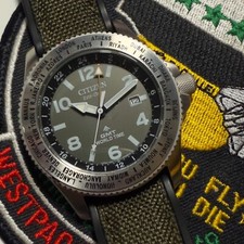 Usado, Citizen Promaster GMT mostrador verde hora mundial Eco-Drive BJ7100-23X comprar usado  Enviando para Brazil