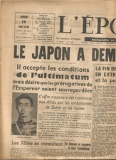 Journal epoque aout d'occasion  Villenave-d'Ornon