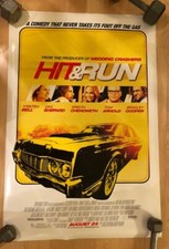 HIT & RUN – Pôster de Filme 2012 27 x 40 polegadas 2 Lados com DAX, CHENOWETH comprar usado  Enviando para Brazil