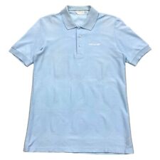 Camisa polo Adidas Originals estampada fraca | Roupa esportiva retrô vintage dos anos 80 azul comprar usado  Enviando para Brazil