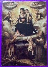Cartolina santino madonna usato  Italia