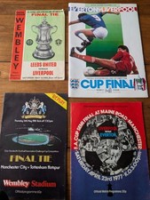 Cup final programmes for sale  CHEADLE