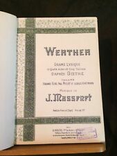 Jules massenet werther d'occasion  Rennes