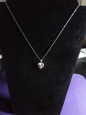 Moissanite heart necklace for sale  Plymouth
