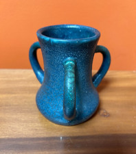 Usado, Caneca ou abajur Hampshire Pottery com 3 alças, azul fosco, bom estado! comprar usado  Enviando para Brazil
