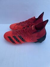 BOTAS DE FÚTBOL ADIDAS PREDATOR FREAK FG PIEL DE DEMONIO SOLAR ROJO/NEGRO REINO UNIDO TALLA 6 , usado segunda mano  Embacar hacia Argentina