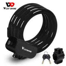 WEST BIKING Seguridad Antirrobo Bloqueo Bicicleta Acero PVC Cable Bloqueo con 2 Llaves segunda mano  Embacar hacia Argentina