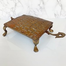 Cabide antigo de cobre bronze ralador de tartaruga raspador de coco 12" comprar usado  Enviando para Brazil