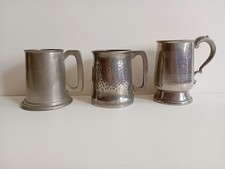 Vintage pewter tankards for sale  WALLASEY