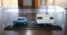 🔥Cararama Blue Mini Cooper com trailer de viagem campista 1:43 fundido🔥 comprar usado  Enviando para Brazil