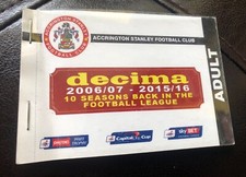 Accrington stanley season for sale  BUXTON