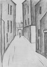 Lowry pencil drawing for sale  SUTTON COLDFIELD