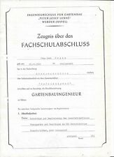 Zeugnis fachschule gartenbauin gebraucht kaufen  Delitzsch