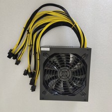 Fonte de alimentação silenciosa PSU AC176~264V para 1800W suporte de energia dourada 8 placas gráficas comprar usado  Enviando para Brazil