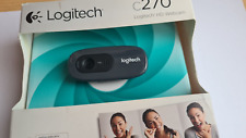 Webcam Logitech C270 HD, HD 720p/30fps cabo USB 3.0 e 1.5 m com caixa original comprar usado  Enviando para Brazil