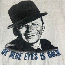 Usado, Camiseta Frank Sinatra Vintage 1973 Ol Blue Eyes is Back Album Ringer RARA comprar usado  Enviando para Brazil