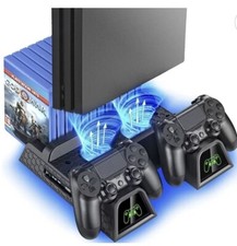 OIVO PS4 Standfuß, PS4 Lüfter, PS4 Kühler Mit PS4 Controller Ladestation Für PS4, usado comprar usado  Enviando para Brazil