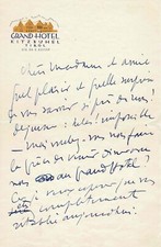 Sacha guitry lettre d'occasion  Lyon III