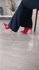 Bottines rouge sexy d'occasion  Paris XI