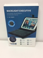 Folio teclado Bluetooth couro sintético Cooper luz de fundo para tablets 9" -10" comprar usado  Enviando para Brazil