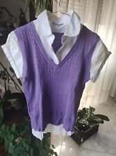 Gilet lilla costine usato  Lissone