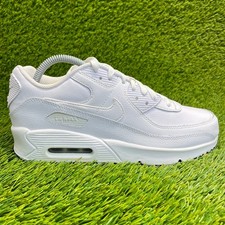 Usado, Tênis Nike Air Max 90 EasyOn masculino tamanho 7Y couro atlético branco comprar usado  Enviando para Brazil