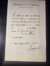 Certificat garde 1817 d'occasion  Château-Renault