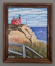 Stunning lighthouse oil for sale  Athens