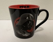 Caneca Star Wars Darth Vader The Dark Side preta vermelha dentro xícara de café cerâmica 2014 comprar usado  Enviando para Brazil