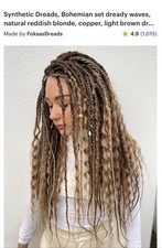 Synthetic dreads natural d'occasion  Expédié en Belgium