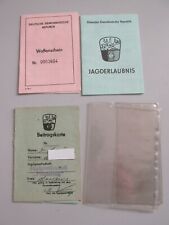 Ddr waffenschein jagderlaubnis gebraucht kaufen  Halle