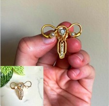 Feminist gold pin for sale  Bartlett