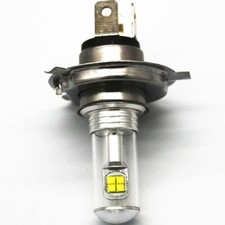 Farol de motocicleta LED H4 branco brilhante lâmpada frontal COB feixe alto/baixo 6500K comprar usado  Enviando para Brazil