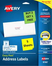 Sheets avery 18160 for sale  Santa Clarita