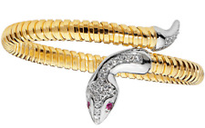 Gold snake bangle for sale  UK