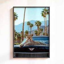 Leopard poster leopard for sale  USA