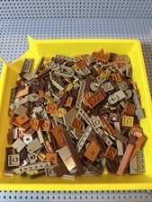 400+ LEGO marrom dourado azulejos bronzeados escuros saltadores piso de construção liso lote peças a granel comprar usado  Enviando para Brazil