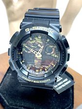 Relógio Casio Masculino G-Shock GA100CF-1A Camuflado Preto Resina Quartzo Analógico Digital 5081 comprar usado  Enviando para Brazil