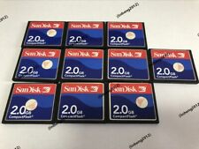 Cartão de memória SDCFJ/SDCFB 10 peças Sandisk 2GB CompactFlash CF SDCFB comprar usado  Enviando para Brazil