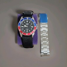 Usado, Relógio de mergulho automático Winner Pepsi | Novo na caixa | Pulseira preta + pulseira de aço comprar usado  Enviando para Brazil