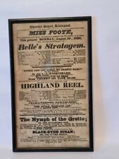 Georgian playbill flyer for sale  COLWYN BAY