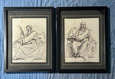 Coppia disegni china usato  Torino