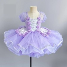 Usado, Roupas de salão infantil lantejoulas dança tutu vestido de dança meninas vestido de balé comprar usado  Enviando para Brazil