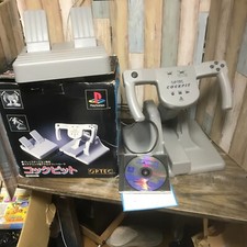 Roda de controle de corrida Ace Combat+Cockpit com pedal PS1 OPTEC, usado comprar usado  Enviando para Brazil