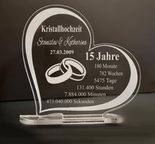 Geschenk kristallhochzeit hoch gebraucht kaufen  Dessau-Roßlau